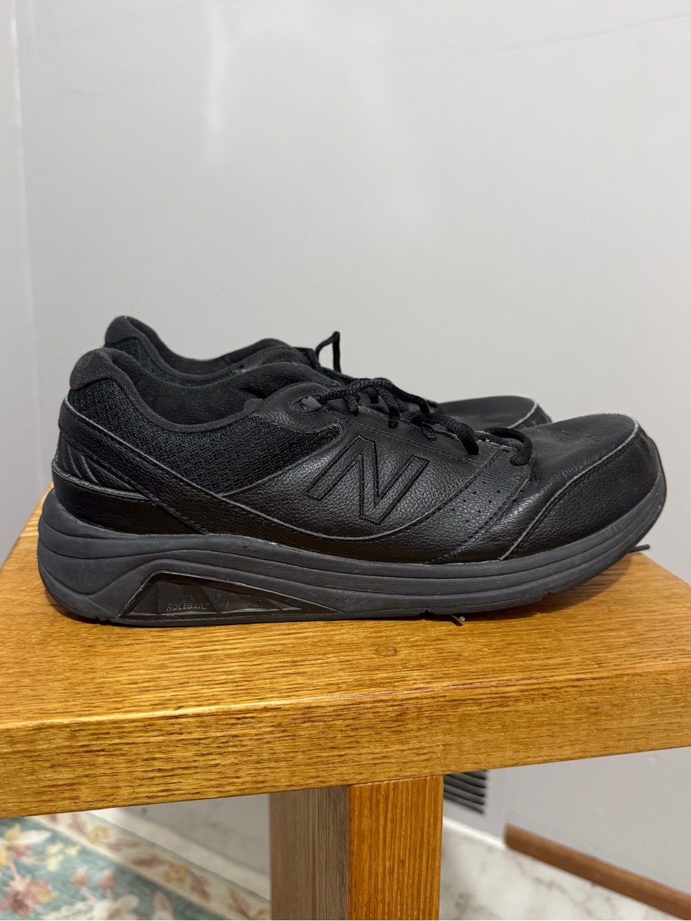 New Balance 928 V3 Womens 11 2A Narrow Black Leather Walking Comfort Shoes